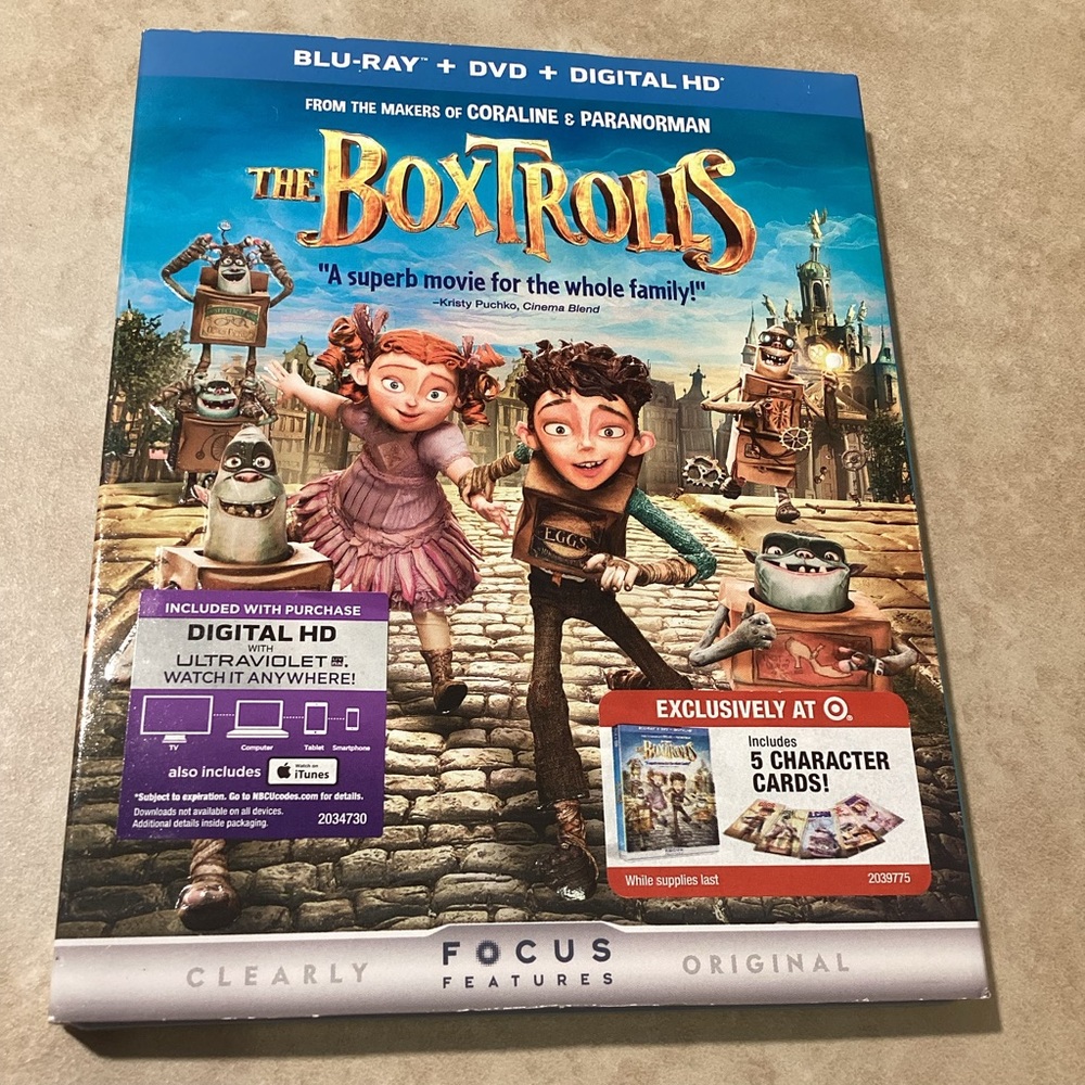 Focus Features The Box Trolls DVD BluRay